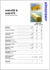 Datasheet msb 450 475